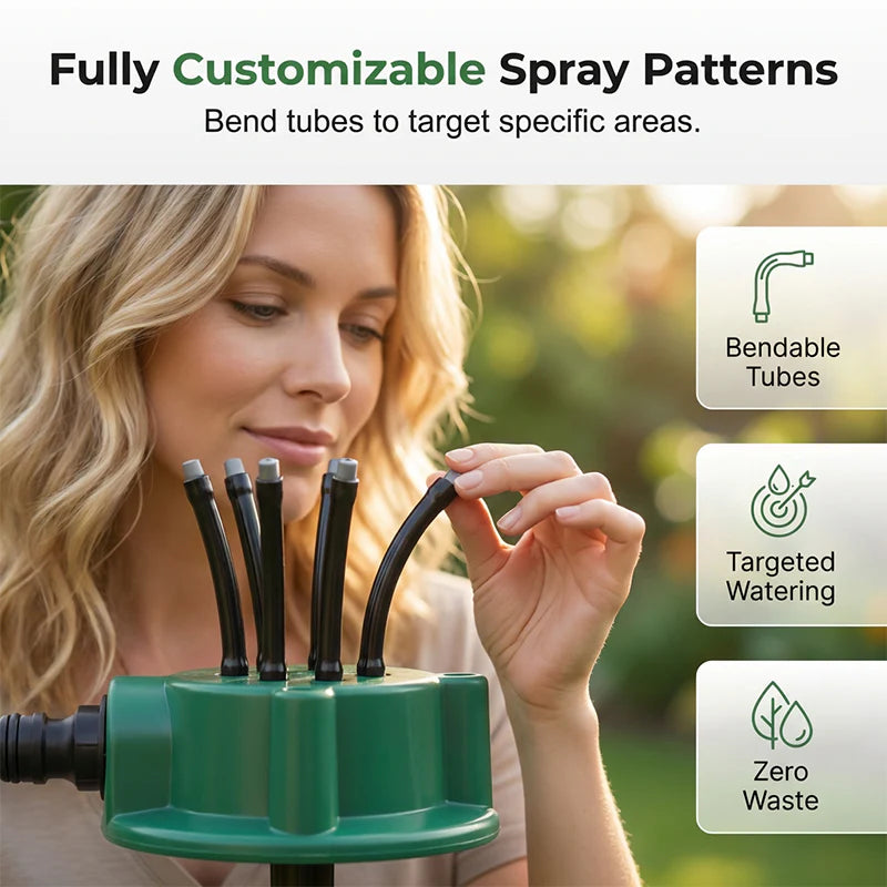 ⏰ 75% OFF Today! 360° Full-Coverage Sprinkler for Garden – Adjustable, Precise Lawn Irrigation