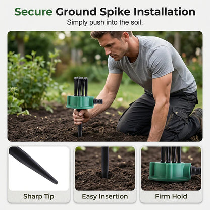 ⏰ 75% OFF Today! 360° Full-Coverage Sprinkler for Garden – Adjustable, Precise Lawn Irrigation