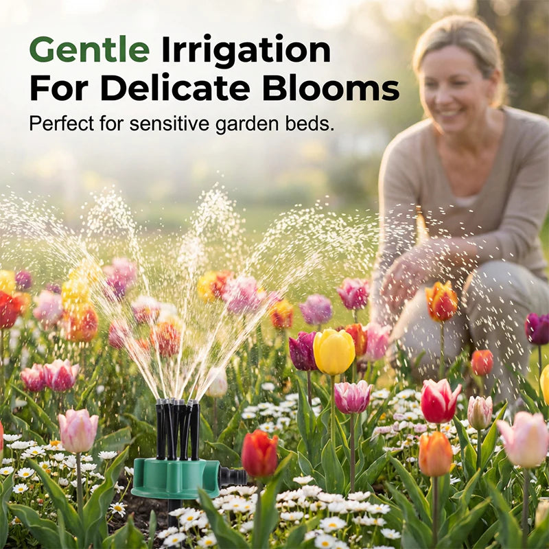 ⏰ 75% OFF Today! 360° Full-Coverage Sprinkler for Garden – Adjustable, Precise Lawn Irrigation
